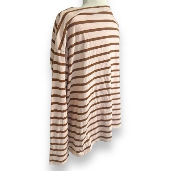 J.Jill - Striped Button Accent Crewneck Long Sleeve Top - Size Medium - Picture 11 of 11